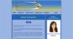 Desktop Screenshot of kosherconnection.com