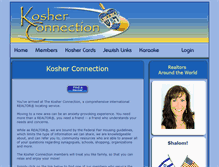 Tablet Screenshot of kosherconnection.com